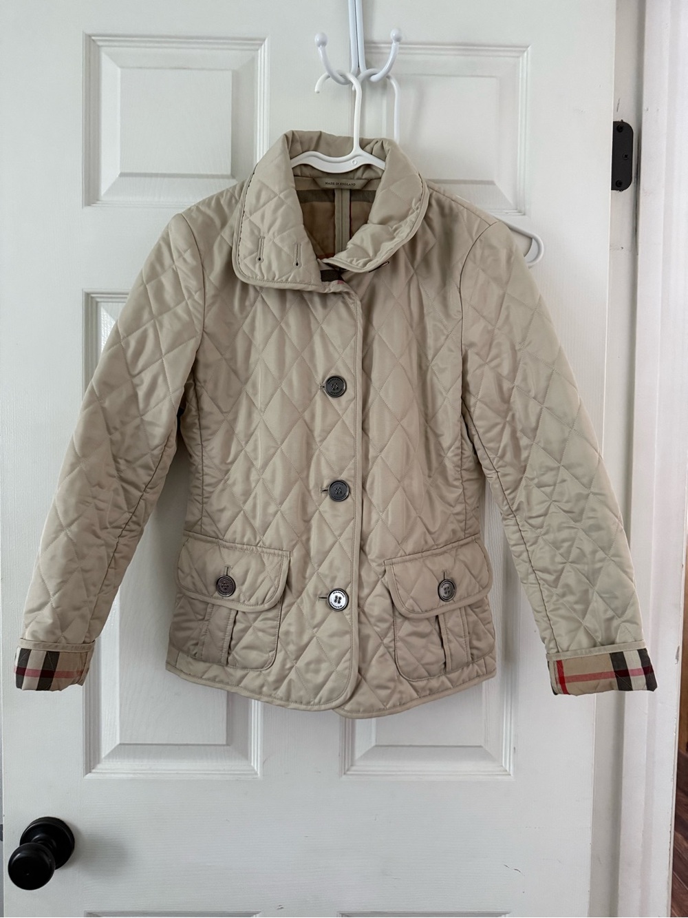 Burberry Brit Quilted Jacket, Sz XS